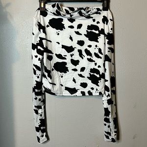 Cow print crop top